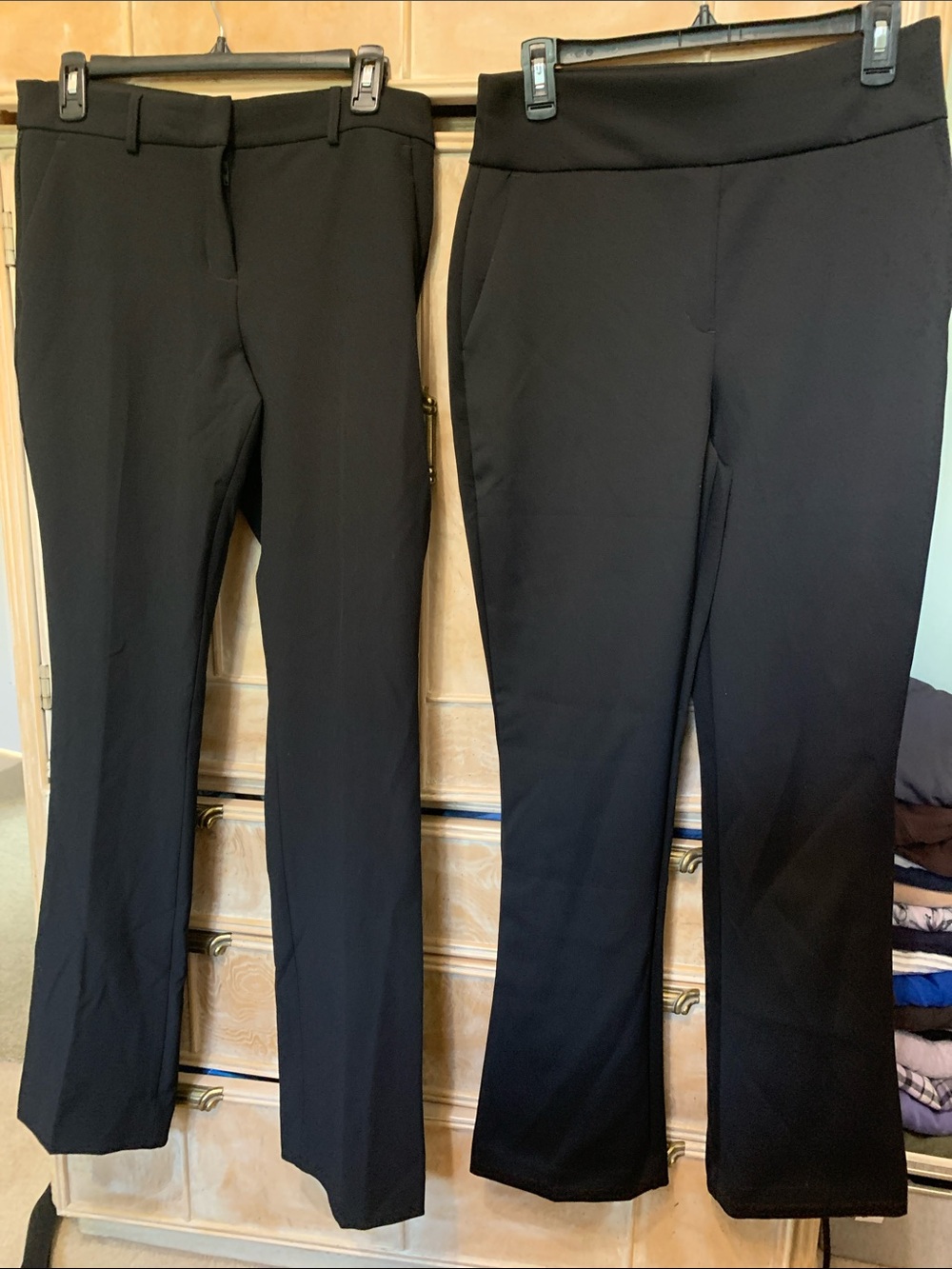 Express Black Straight Leg Dress Pants Duo